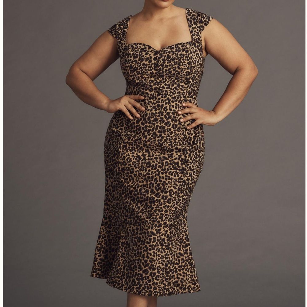 Anthropologie Leopard Print Dress